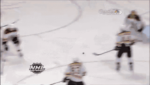 a hockey player with the number 24 on his jersey is playing against a goalie