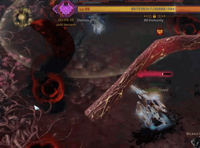 a screenshot of a video game shows a monster with a score of 1043378