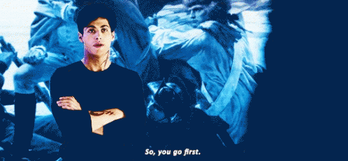 So You Go First Shadowhunters GIF - So You Go First Shadowhunters Alec Lightwood GIFs