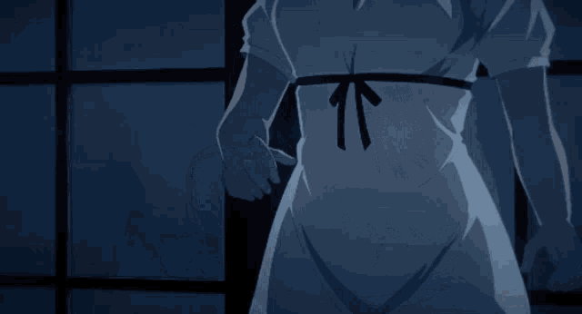 a drawing of a person wrapped in a blue blanket