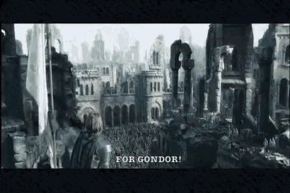 For Gondor! GIF - Sean Bean Lord Of The Rings Boromir GIFs