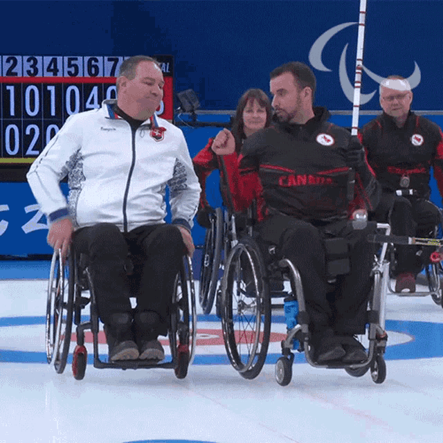 Fist Bump Wheelchair Curling GIF - Fist Bump Wheelchair Curling Dušan Pitoňák GIFs