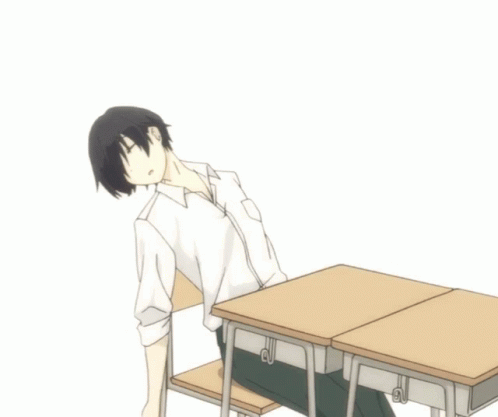 Tanaka Anime GIF - Tanaka Anime Tired GIFs