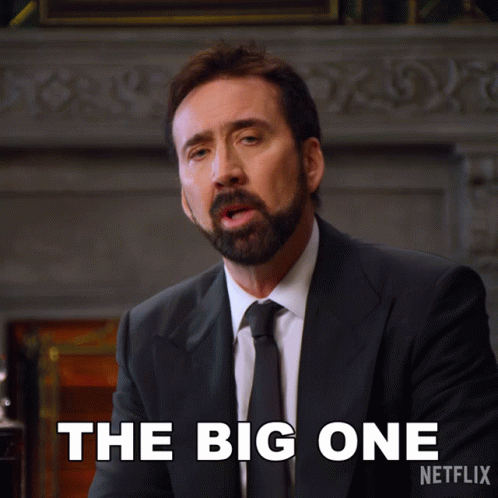 The Big One Nicolas Cage GIF - The Big One Nicolas Cage History Of Swear Words GIFs