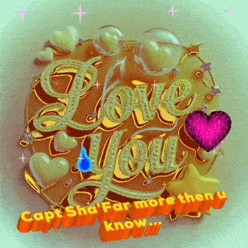 a poster that says love you with hearts and stars