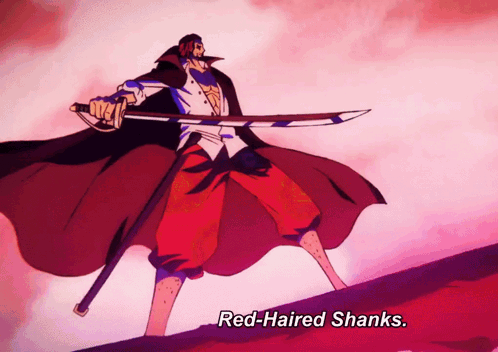 Shanks One Piece GIF - Shanks One Piece Red Haired Shanks GIFs