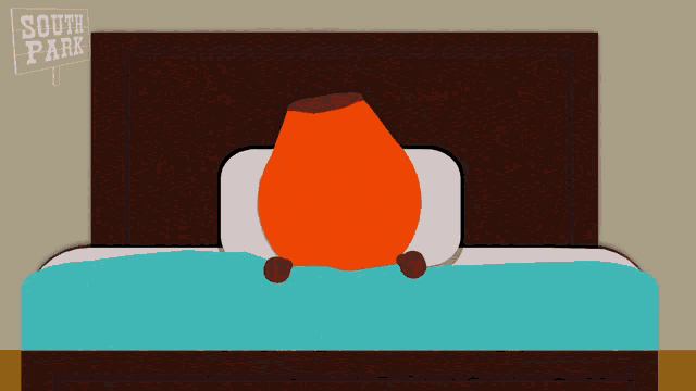 a cartoon of kenny from south park screaming