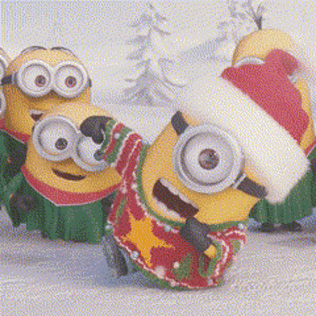 Merry Christmas Minions GIF - Merry Christmas Minions GIFs