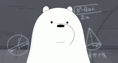 Buguei / Ice Bear / We Bare Bears / GIF - Ice Bear Math Lady We Bare Bears GIFs