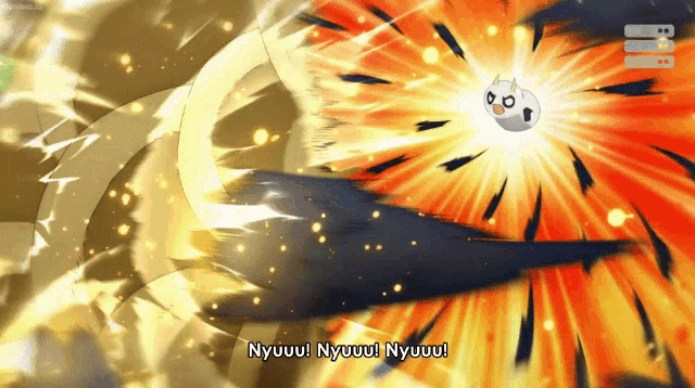 a video game scene with the words nyuuul nyuuul nyuuul in the corner