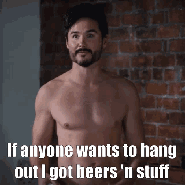 Shoresy Michaels GIF - Shoresy Michaels If Anyone Wants To Hang Out I Got Beers And Stuff GIFs