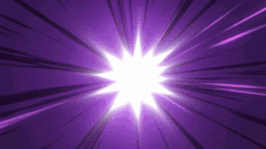 a purple background with a white star coming out of it .