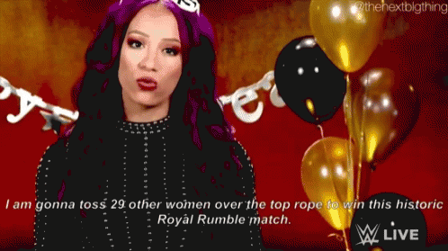 Sasha Banks Womens Royal Rumble GIF - Sasha Banks Womens Royal Rumble Royal Rumble GIFs