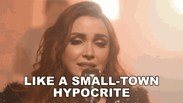 Like A Small Town Hypocrite Caylee Hammack GIF - Like A Small Town Hypocrite Caylee Hammack Small Town Hypocrite Song GIFs