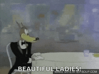 a gif that says beautiful ladies is being displayed
