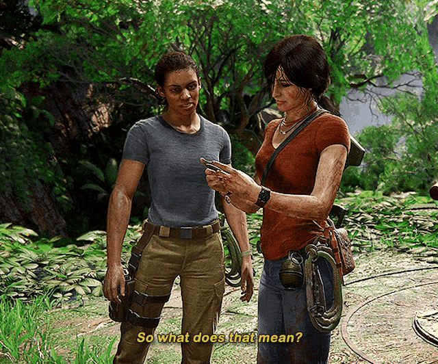 Uncharted Nadine Ross GIF - Uncharted Nadine Ross So What Does That Mean GIFs