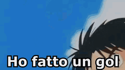 a cartoon of a boy with the words ho fatto un gol above him
