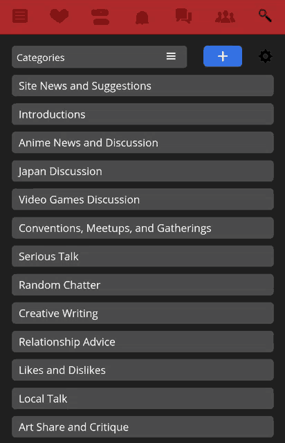 a screenshot of a website showing categories such as site news and suggestions and introductions