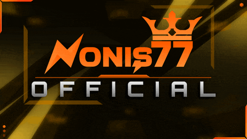 a logo for nonis77 official with a crown on top