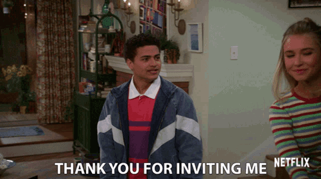 Thank You For Inviting Me Nathaniel J Potvin GIF - Thank You For Inviting Me Nathaniel J Potvin Ryan GIFs