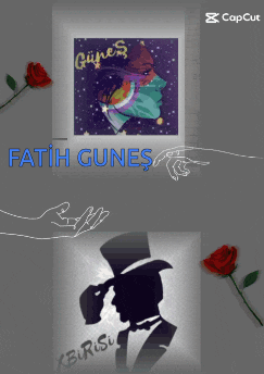 a picture of a man in a top hat with the words fatih gunes at the top