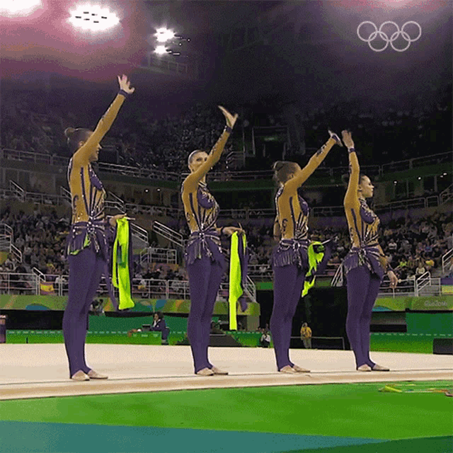 Wave Ukraine Rhythmic Gymnastics GIF - Wave Ukraine Rhythmic Gymnastics Olympics GIFs