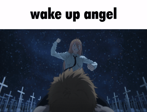 Wake Up Angel Angelly GIF - Wake Up Angel Angelly Angel Hog Hog GIFs