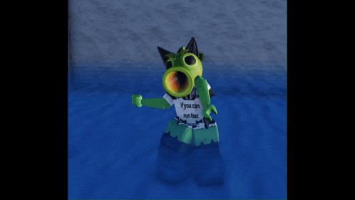 a cartoon character with a gas mask and the words skill issue and bawtum text on the bottom