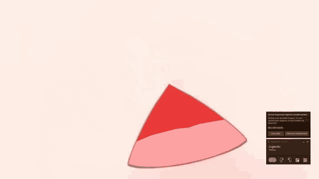 a close up of a person 's face with a red triangle in the middle