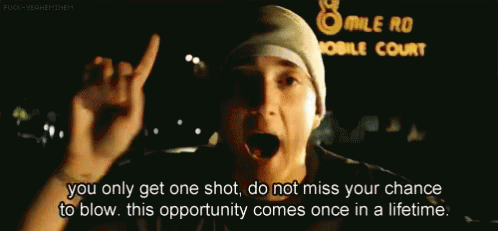 One Shot GIF - Eminem Lose Yourself GIFs