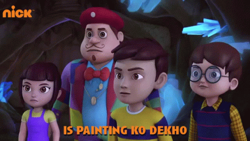 Is Painting Ko Dekho Look At This Painting GIF - Is Painting Ko Dekho Look At This Painting Rudra GIFs