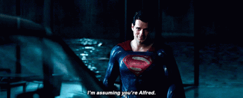 Superman Justice League GIF - Superman Justice League Alfred Pennyworth GIFs