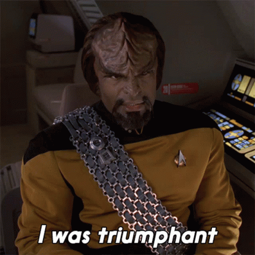 I Was Triumphant Worf GIF - I Was Triumphant Worf Star Trek GIFs