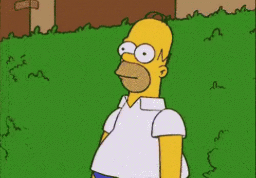 Current Mood GIF - The Simpsons Homer Disappear GIFs