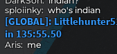 a screenshot of a chat between darksoft and splotlinky