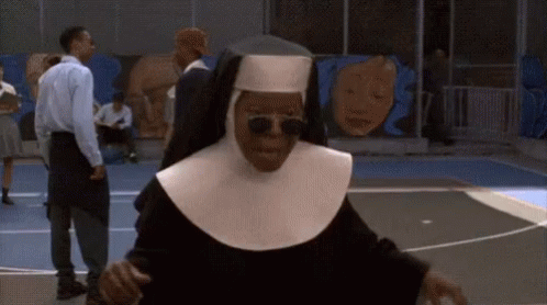 Nun Shocked GIF - Nun Shocked Happy GIFs