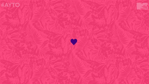 a purple heart with the words " are you the one " written on it