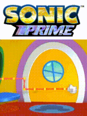 a picture of a sonic prime game and a picture of a door