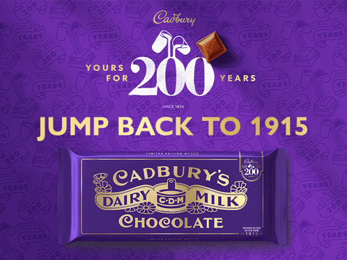 Cadbury Dairy Milk GIF - Cadbury Dairy Milk Yours For 200 Years GIFs