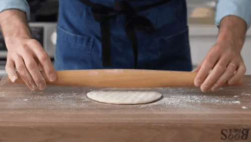 Flattening The Dough Brian Lagerstrom GIF - Flattening The Dough Brian Lagerstrom Preparing The Dough GIFs