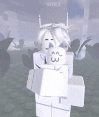 a white cartoon character with the word wool on the bottom right