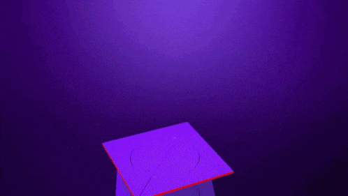 a stack of purple colored plastic sheets with a circle in the middle