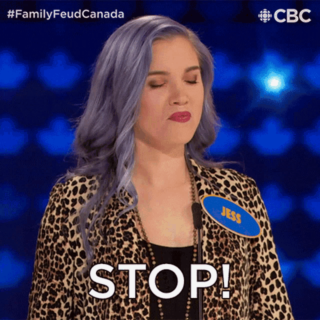 Stop Family Feud Canada GIF - Stop Family Feud Canada Halt GIFs