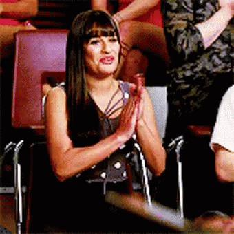 Rachel Berry Glee GIF - Rachel Berry Glee Clap GIFs