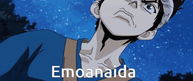 a cartoon character with the name emoanaida on the bottom right