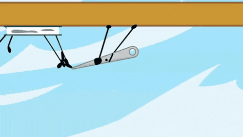 a pair of scissors is hanging from a ceiling