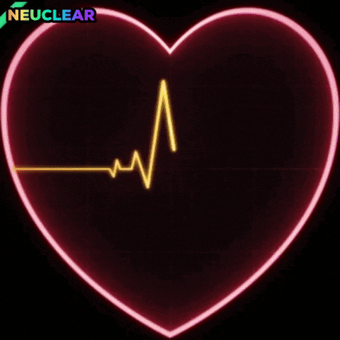 neon heart that says welcome to neuclear