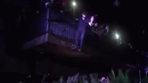 Stage Dive Drop From Above GIF - Foals Foals Music Crowd Surf GIFs