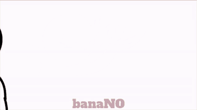a drawing of a person with blood coming out of their nose and the word banano in yellow