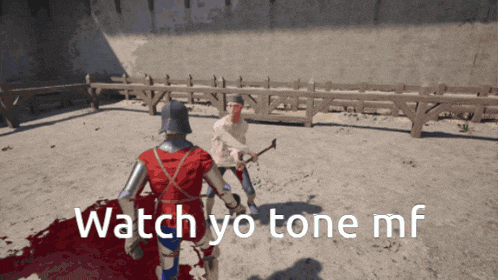 a screenshot of a video game with the words watch yo tone mf at the bottom